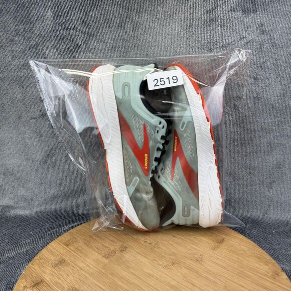 Brooks Launch 9 Running Shoes Womens Size 8 Gray Red Neutral Speed Road Athletic - Picture 11 of 11